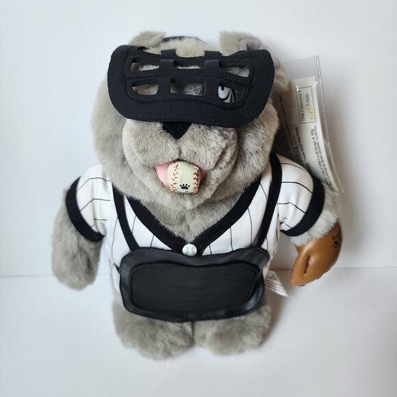 Sandlot Cubs 1995 Paws Off Catcher Plush Baseball 15" Stuffed Animal With Tag - Picture 1 of 11